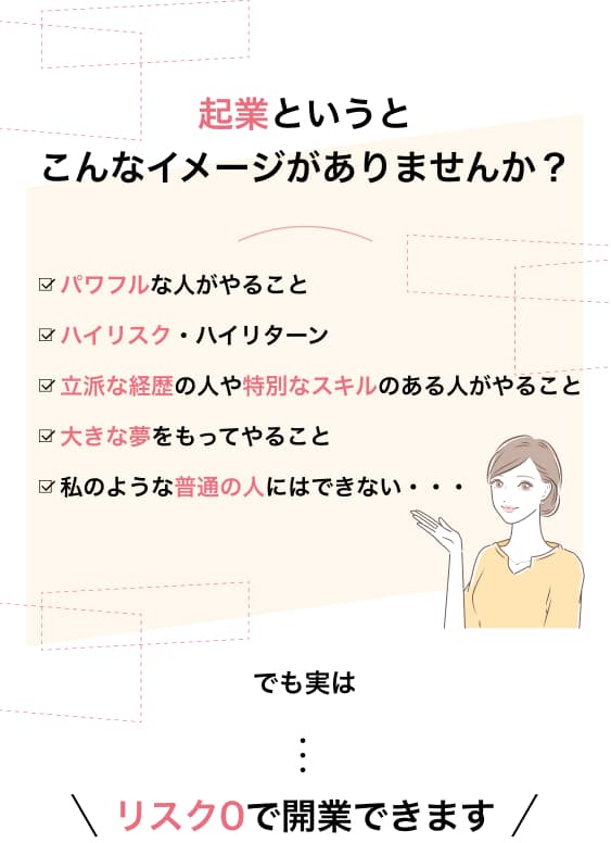 起業というとこんなイメージがありませんか？